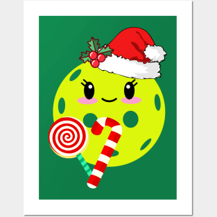 Christmas Pickleball Posters and Art